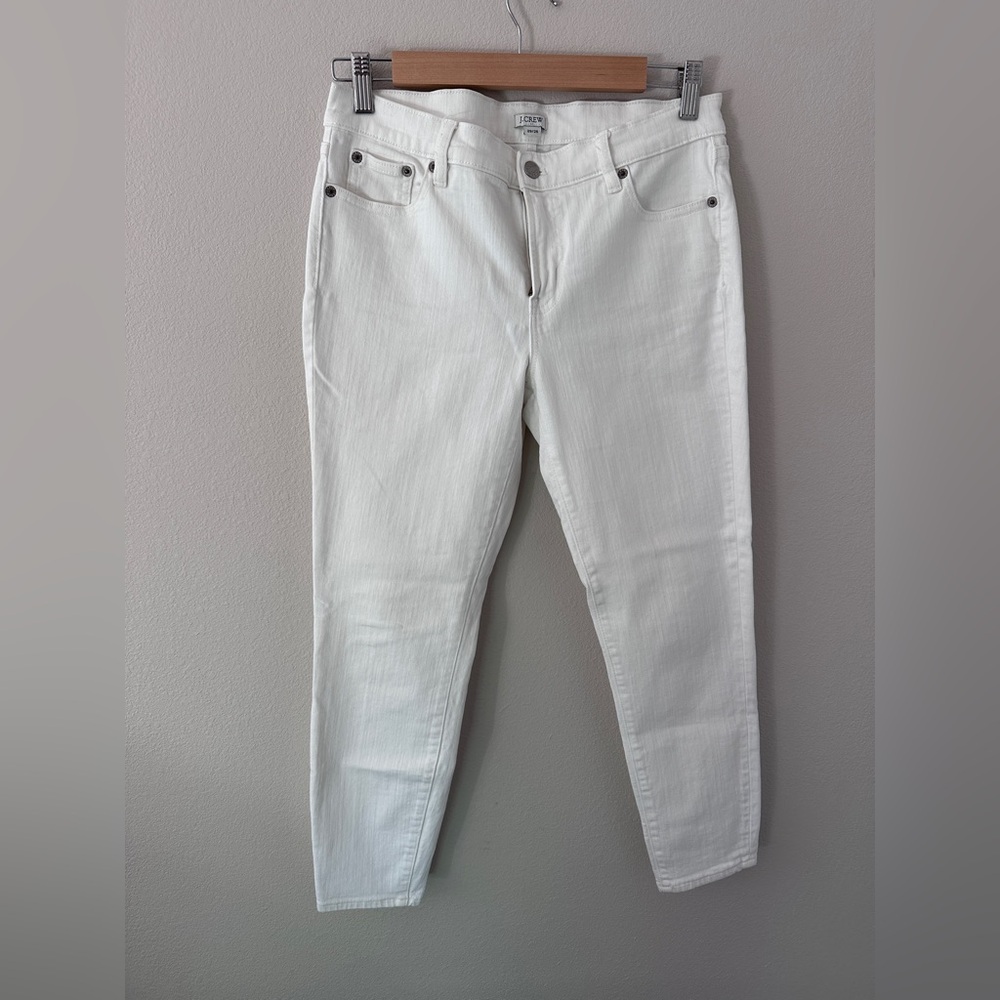 J. Crew Women's Crisp White Ankle Jeans size 29